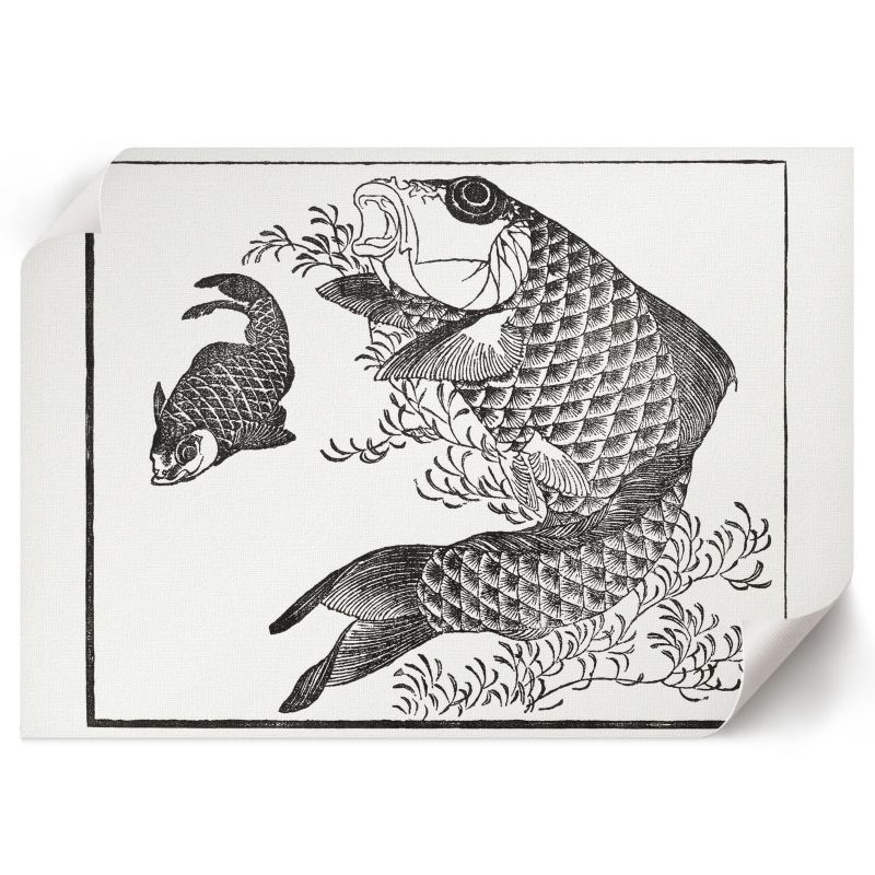 Grafika Na Ścianę ArtPrintCave 59,5x42 cm Karp Hokusai 1 szt.