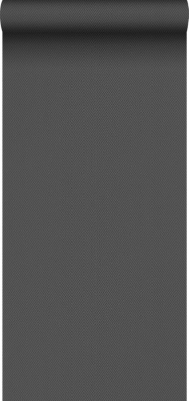 Tapeta Sanders & Sanders motyw jodełki czarnym 53 cm x 10 m - 1 rol.