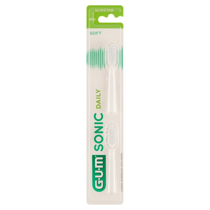 GUM SONIC DAILY Białe główki wymienne, 2 szt
