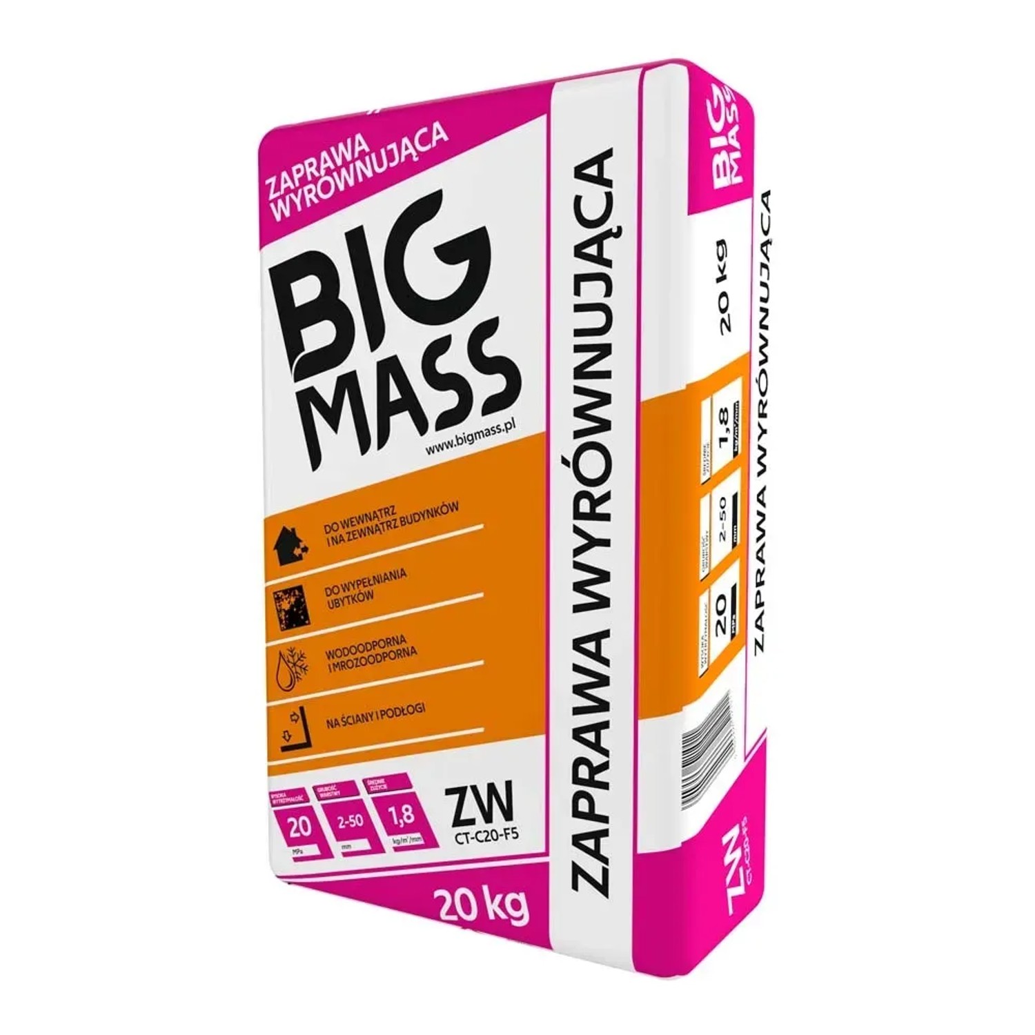 MJG Big Mass Zaprawa wyrównująca 20 kg