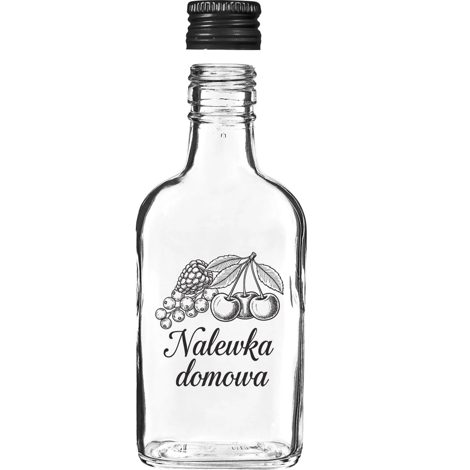 Butelka Piersiówka z zakrętką 200 ml - 6 szt.