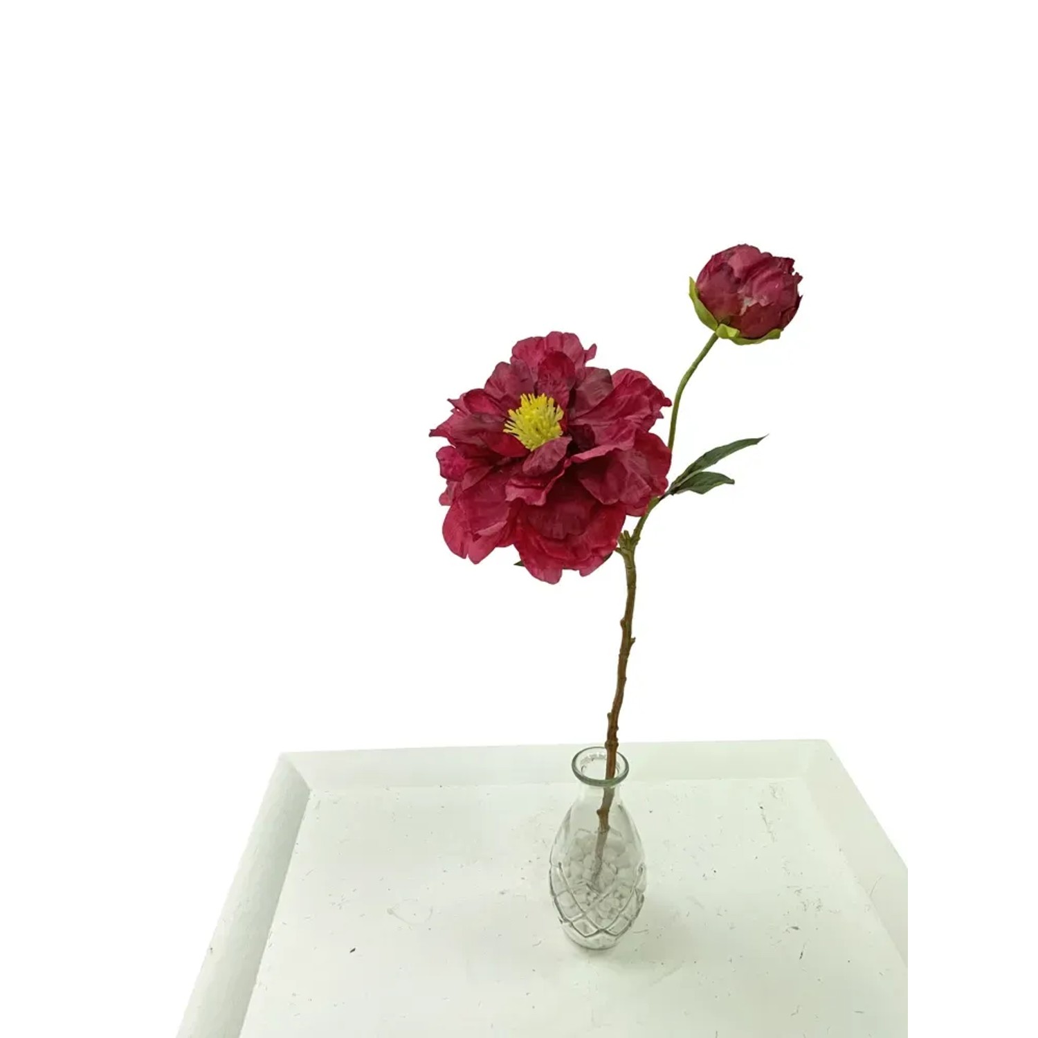 Peonia japońska ciemny róż sztuczna wys. 55 cm