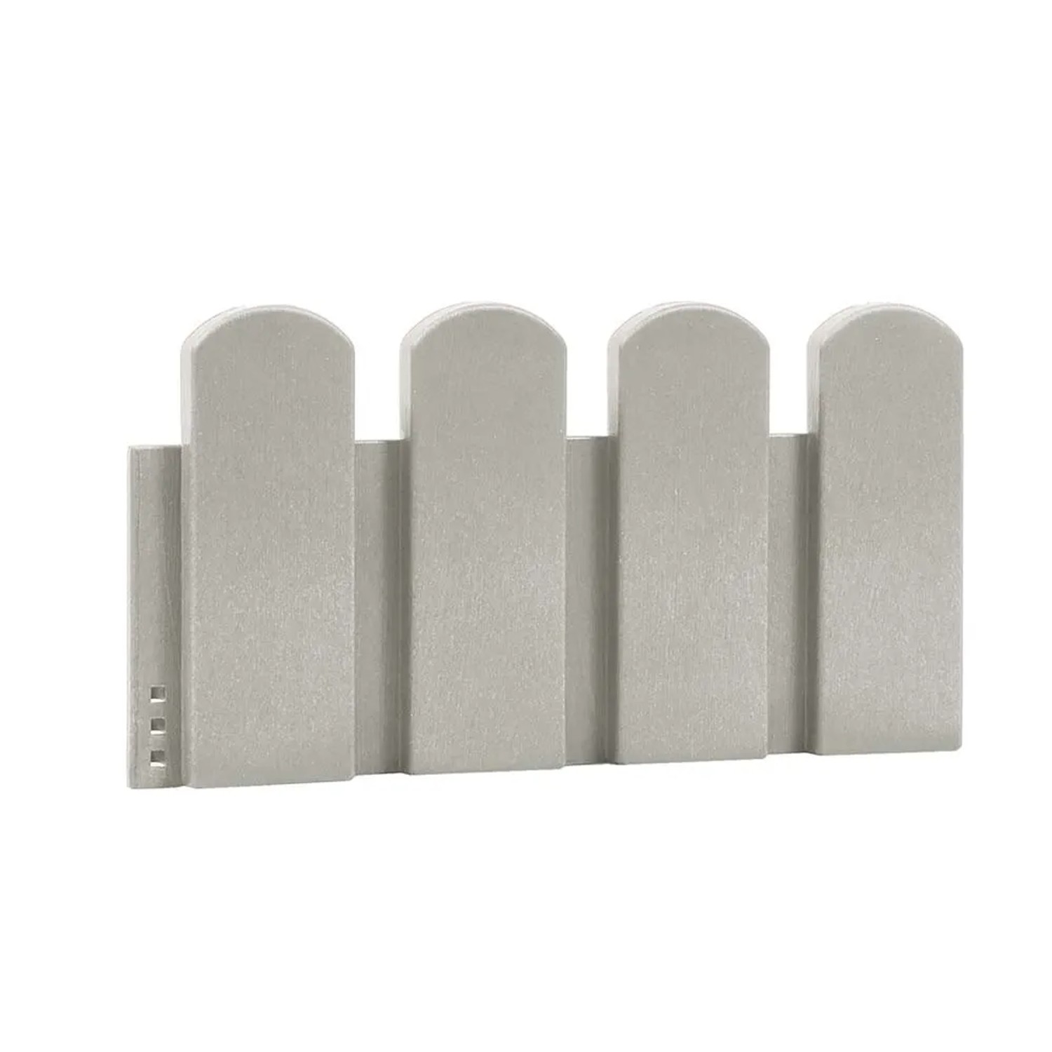 Palisada kompozytowa biała z desek - 40 x 20 x 5 cm