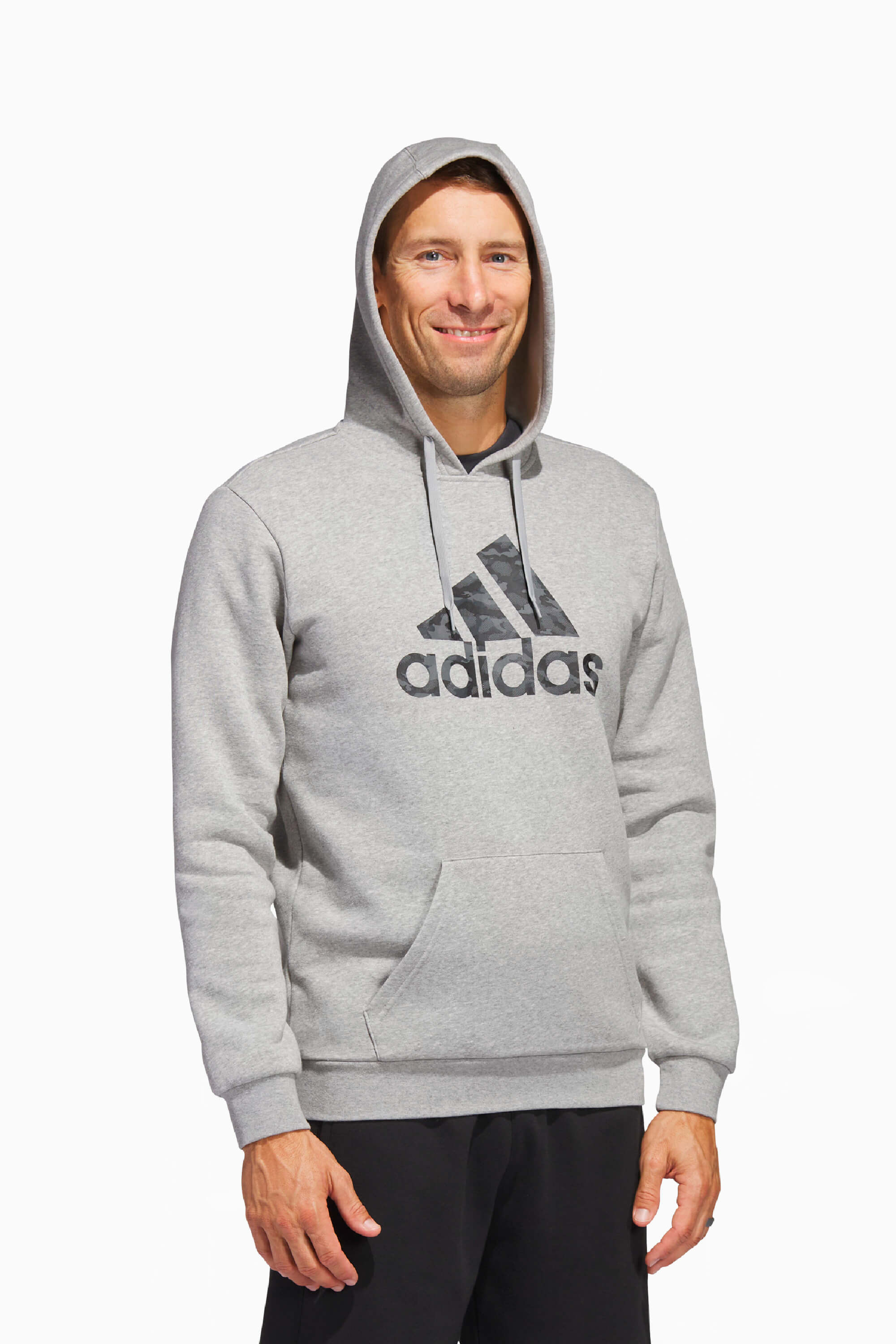 Bluza z kapturem adidas Sportswear Camo - Szary
