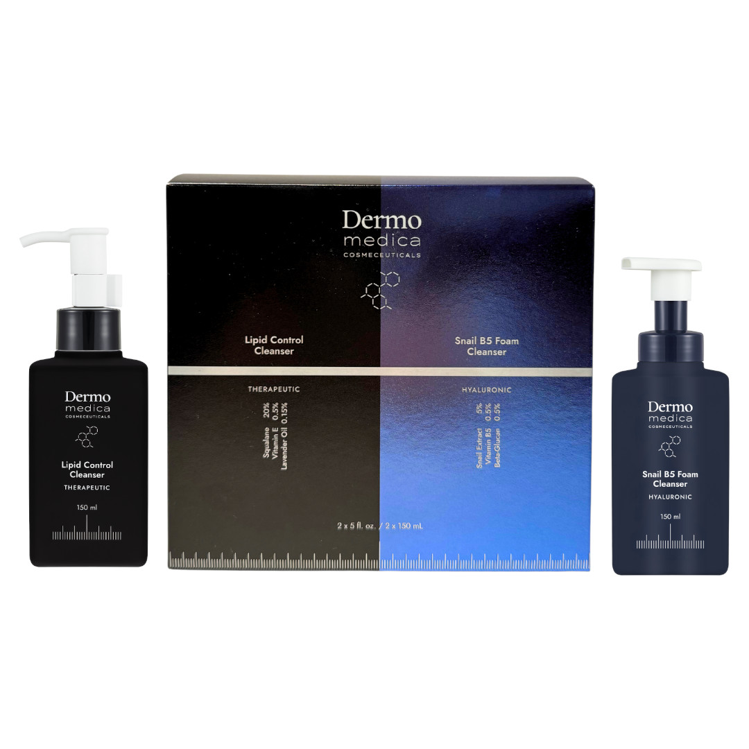Dermomedica Cosmeceuticals Zestaw Lipid Control Cleanser+ Snail B5 Foam Cleanser po150ml