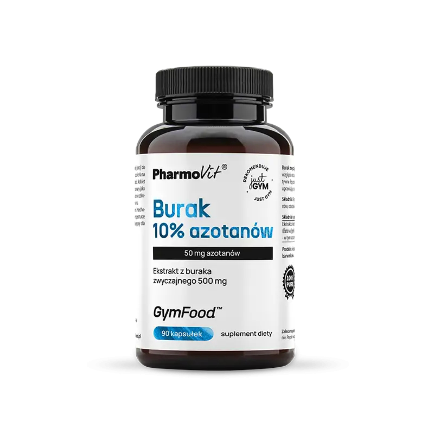 Pharmovit gymfood, burak 10% azotanów, 90 kapsułek