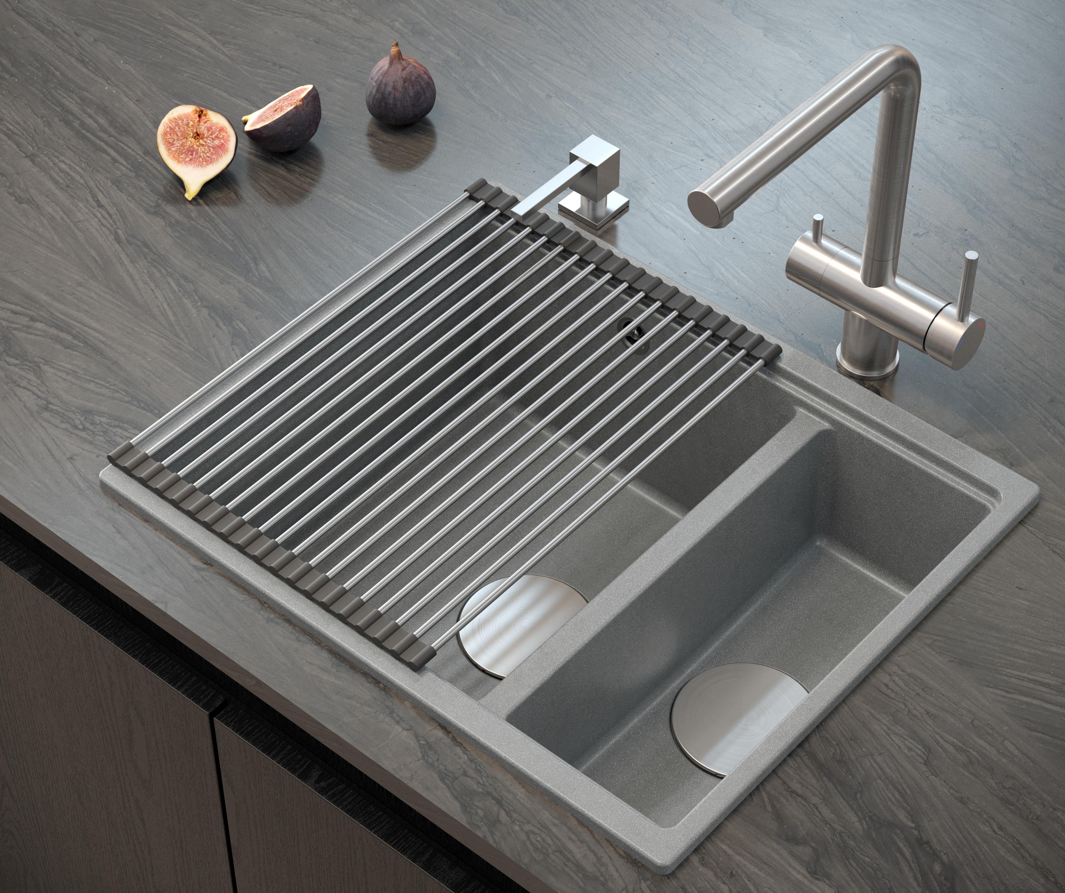 Quadron Emma dozownik do płynu 500 ml stal MFT002-BS - Wysyłka w 24h