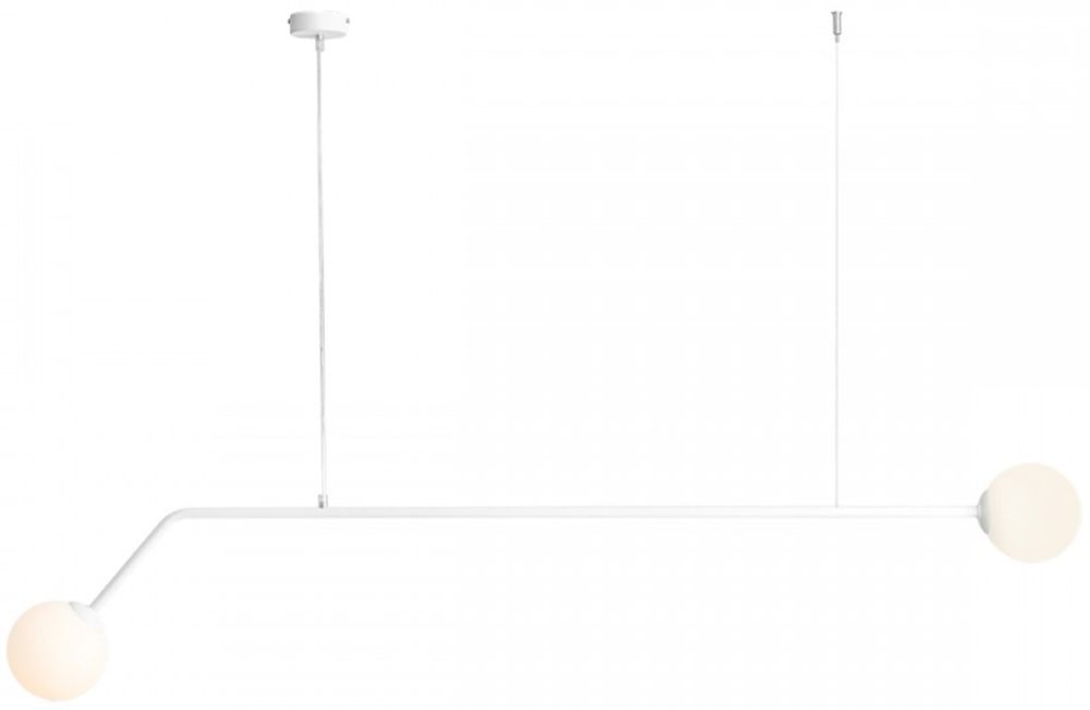 Aldex Pure lampa wisząca 2x40W biała 1064H