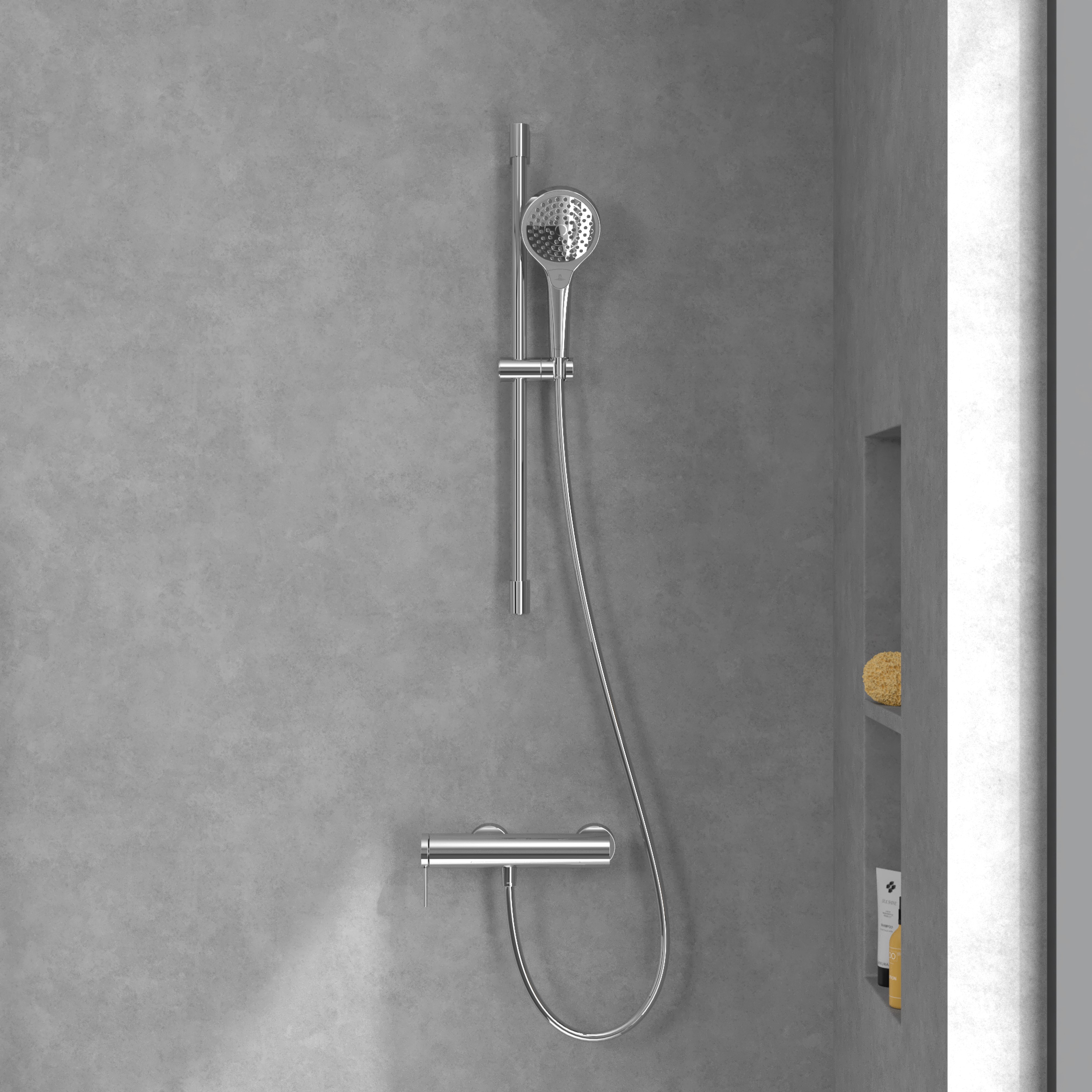 Villeroy & Boch Loop & Friends bateria prysznicowa ścienna chrom TVS10630115361