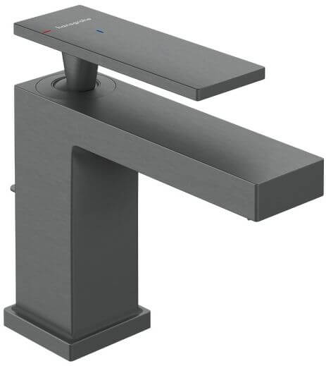 Hansgrohe Tecturis E bateria umywalkowa stojąca 80 CoolStart EcoSmart+ czarny chrom szczotkowany 73002340