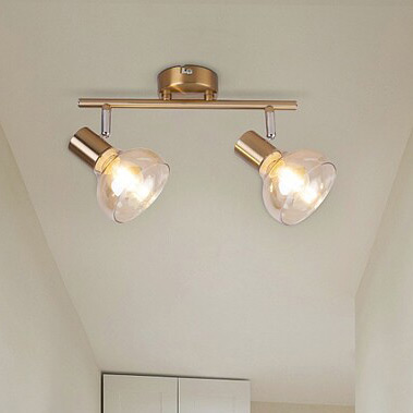 Rabalux Holly lampa podsufitowa 2x40W mosiądz/bursztynowy 5547 - Wysyłka w 24h