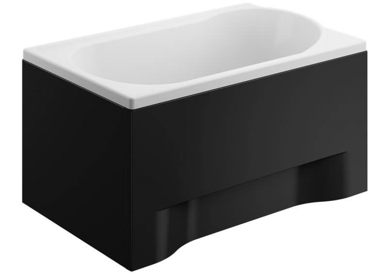 Polimat panel boczny do wanny 65 cm czarny 00848 - Wysyłka w 24h