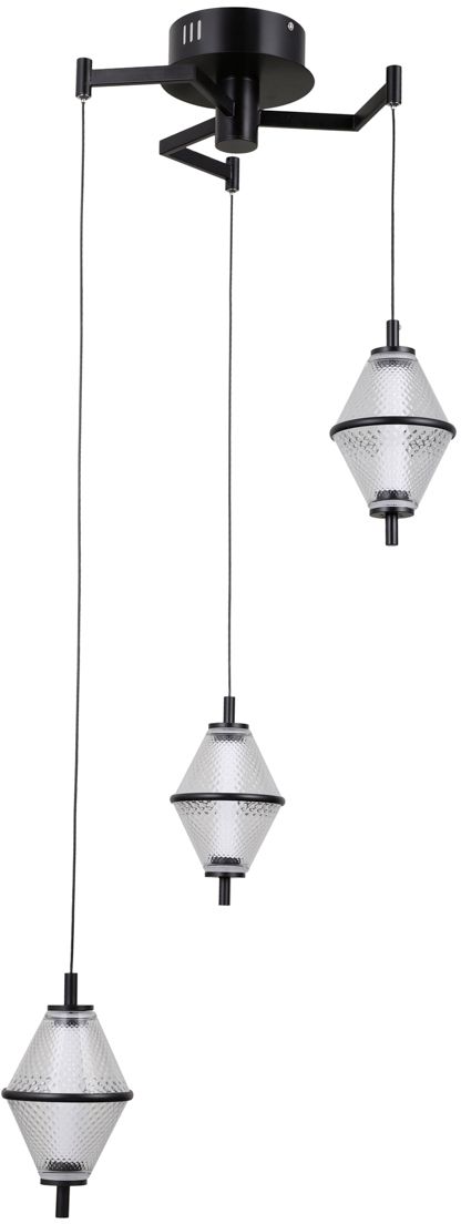 Italux Fuente lampa wisząca 3x15 W czarna PND-34395-3-BK