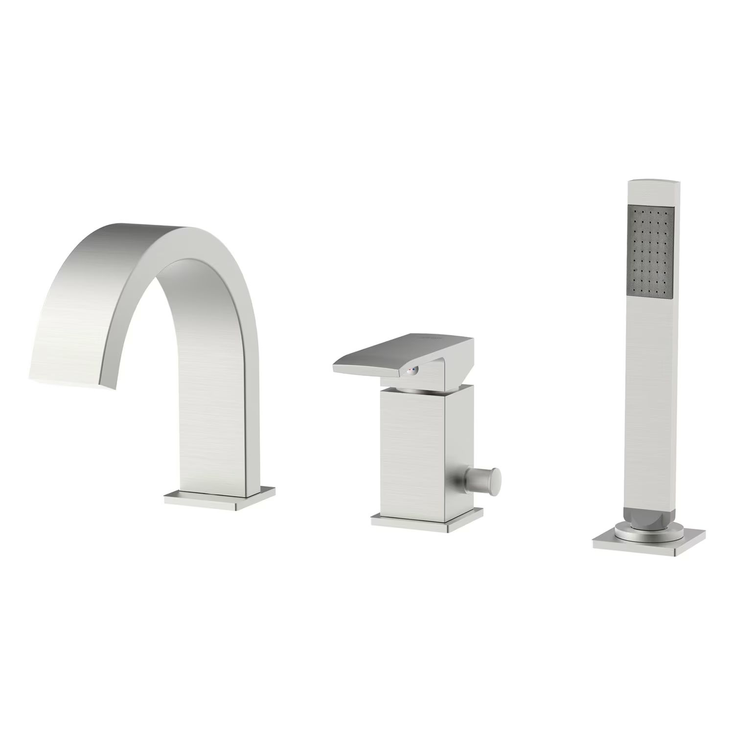 Kronenbach Quara 3.0 bateria wannowo-prysznicowa 3-otworowa stal KB100366C15 - Wysyłka w 24h
