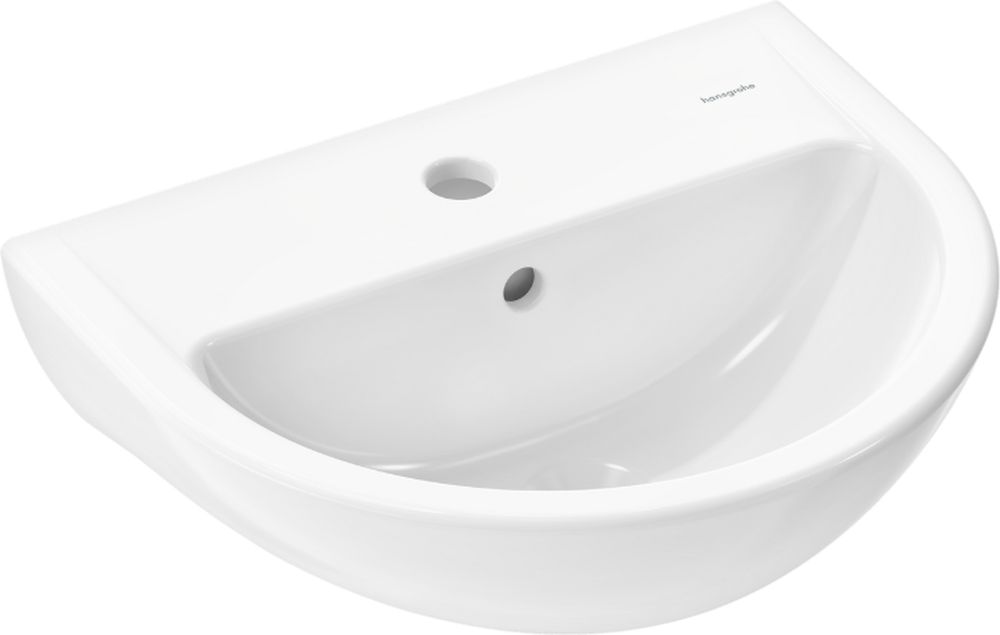 Hansgrohe GladeLake S umywalka 60x49 cm półokrągła ścienna biała 60102450