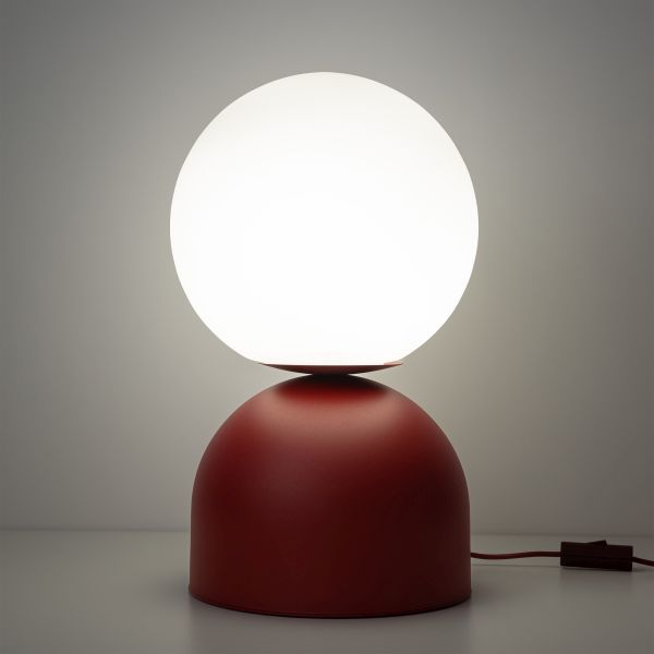 TK Lighting Miki lampka nocna dziecięca 1x15W biała-burgund 16217