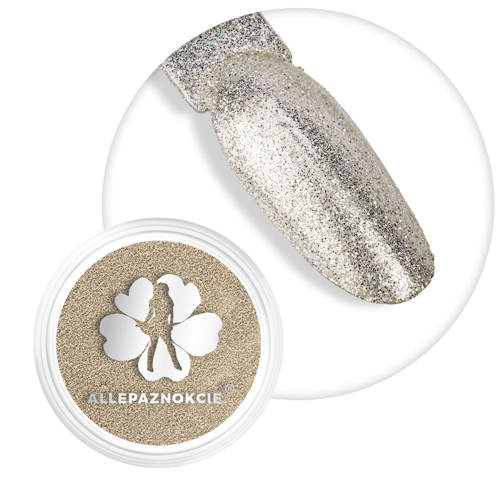 Pyłek do paznokci Silver magic Dust Allepaznokcie słoiczek 1 g