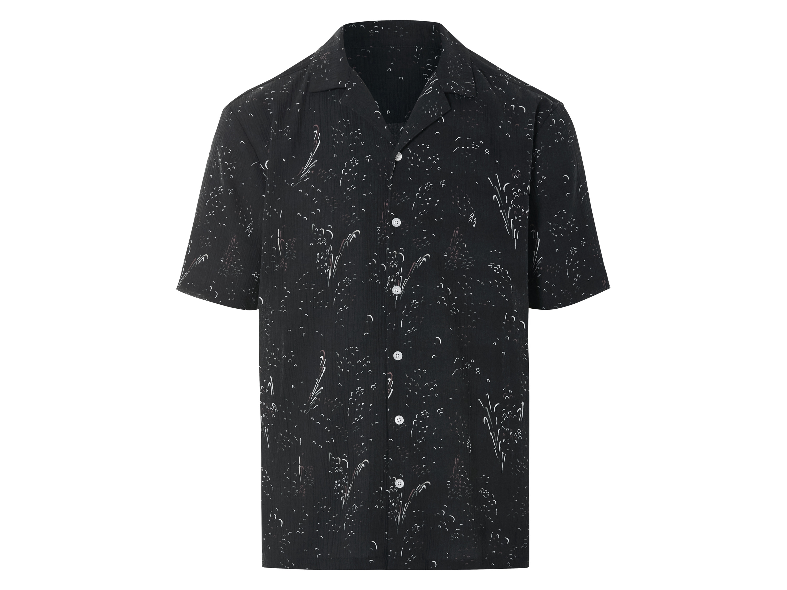Livergy Koszula męska z krótkim rękawem Czarny, XL 43/44
