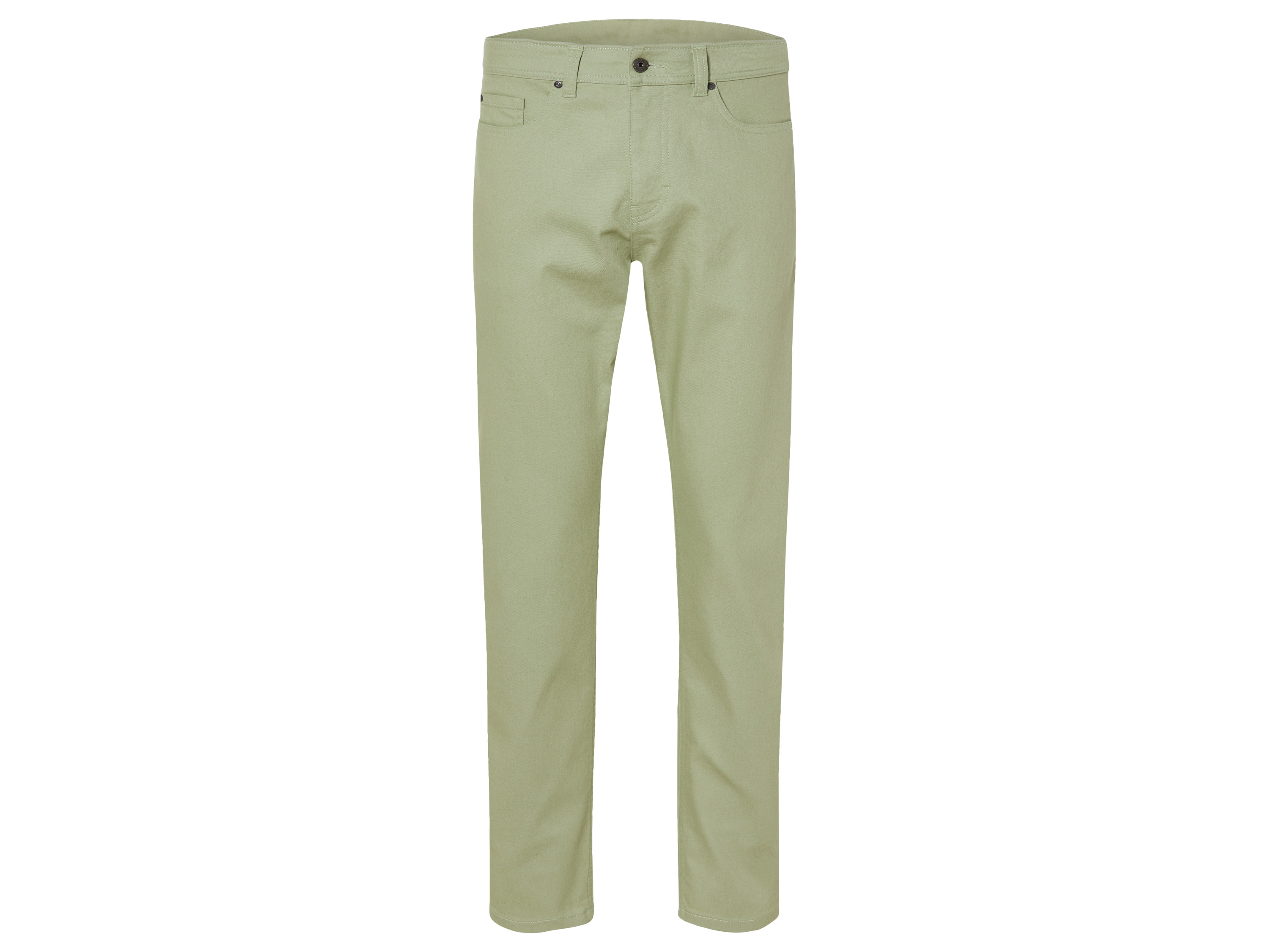 Livergy Jeansy męskie z bawełną, relaxed fit 52 36/32, Zielony