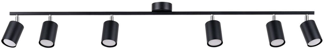 Darmowa Dostawa - Lampa podsufitowa 6x10 W czarna Sollux Lighting Lemmi SL1169