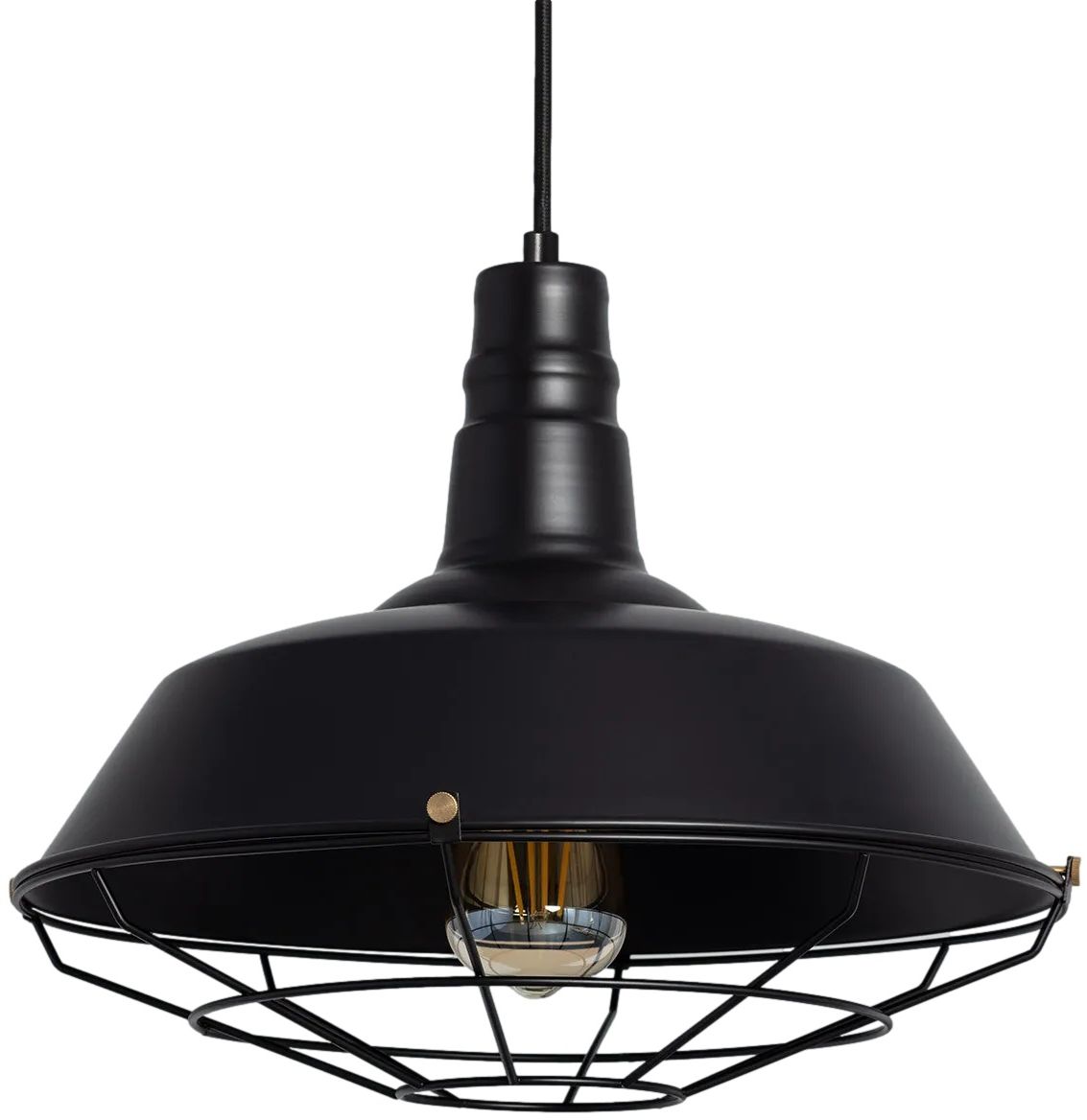 Darmowa Dostawa - Lampa wisząca 1x40 W czarna Abruzzo Retro ABRRRPCE27