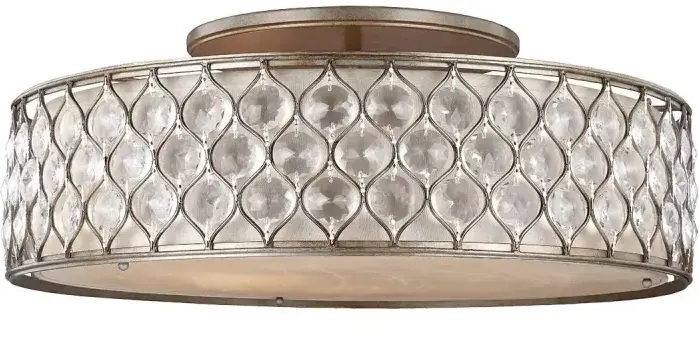 Darmowa Dostawa - Lampa podsufitowa 6x60 W srebrna Elstead Lighting Lucia FELUCIA6SFL