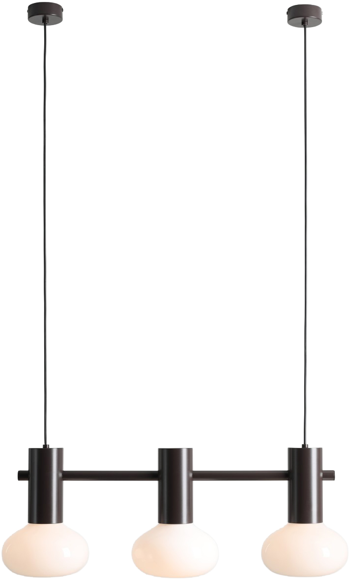 Darmowa Dostawa - Lampa wisząca 3x10 W brązowa Aldex Flo III 7000E28S