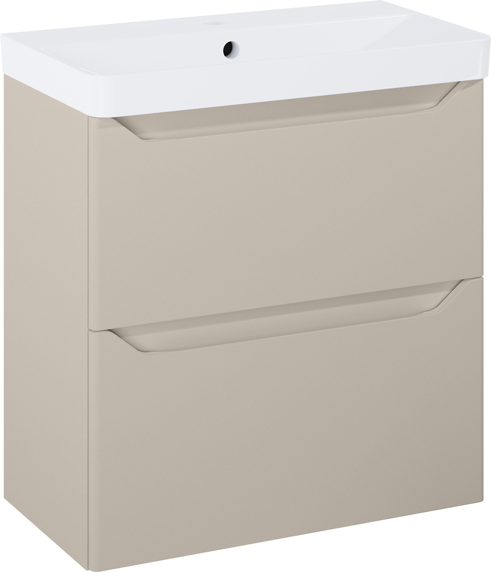Darmowa Dostawa - Umywalka z szafką 60.8 cm beżową Elita Helo RE020600207020