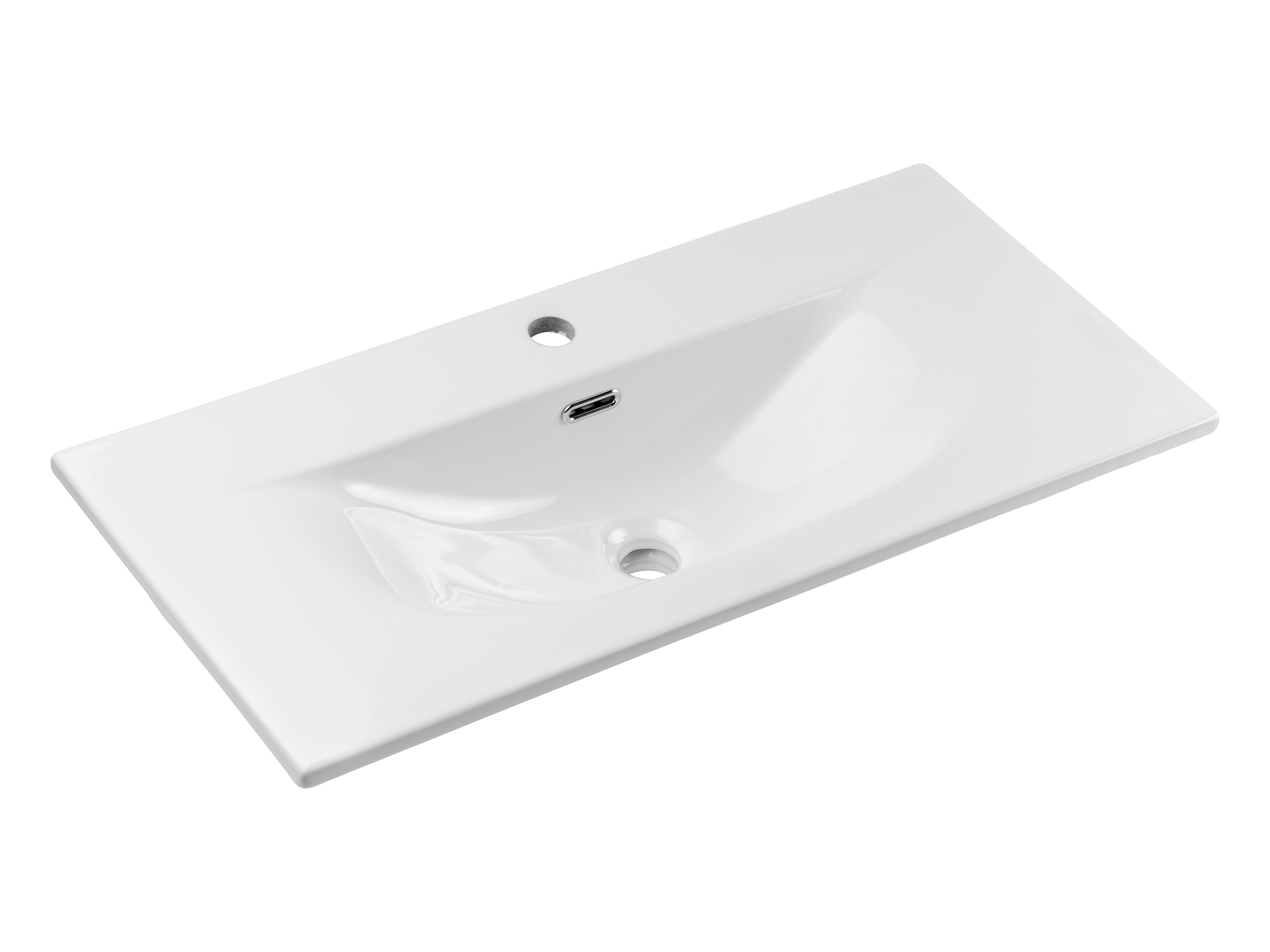 Darmowa Dostawa - Umywalka 80x40 cm prostokątna meblowa biała Comad Sky 3 SKY380CMDPE8099380