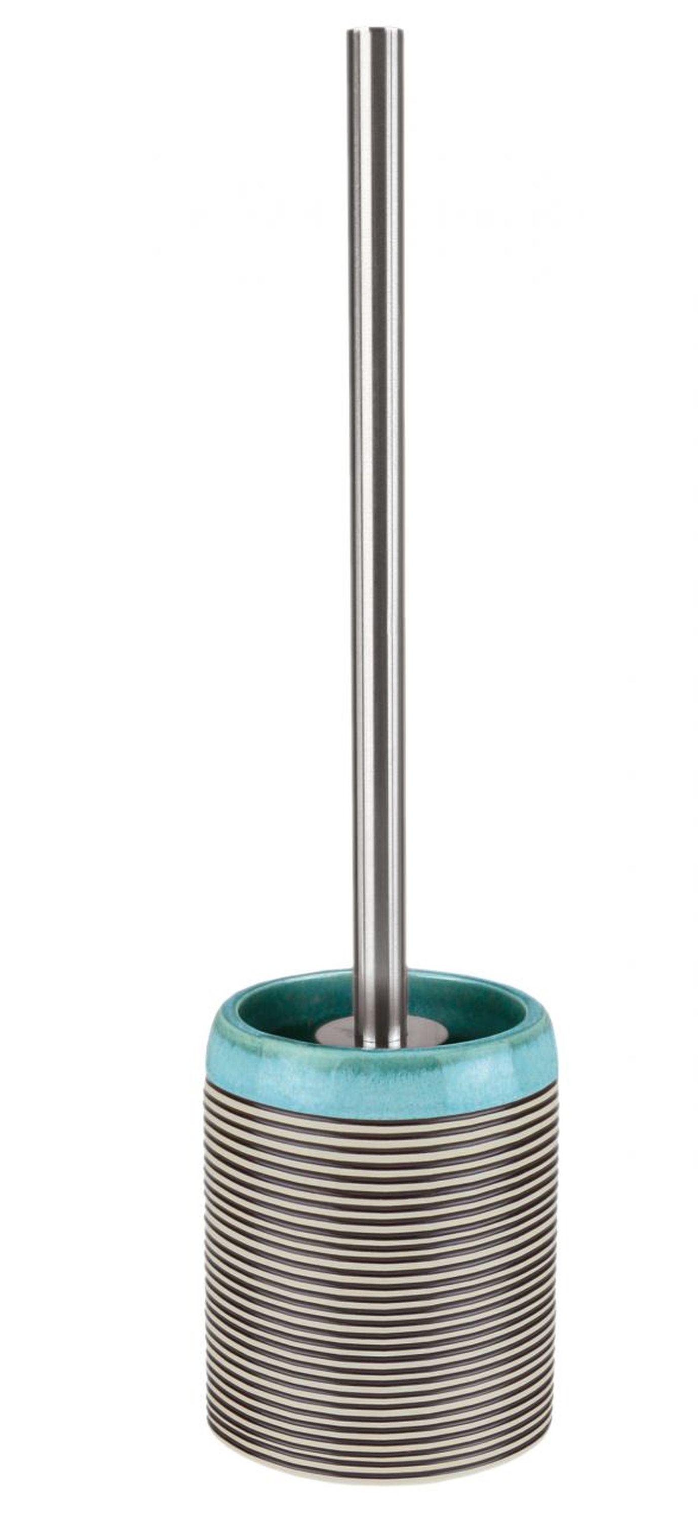 Darmowa Dostawa - Szczotka toaletowa stojąca czarna-ceramiczna-beżowa Kleine Wolke Okapi 8678702856