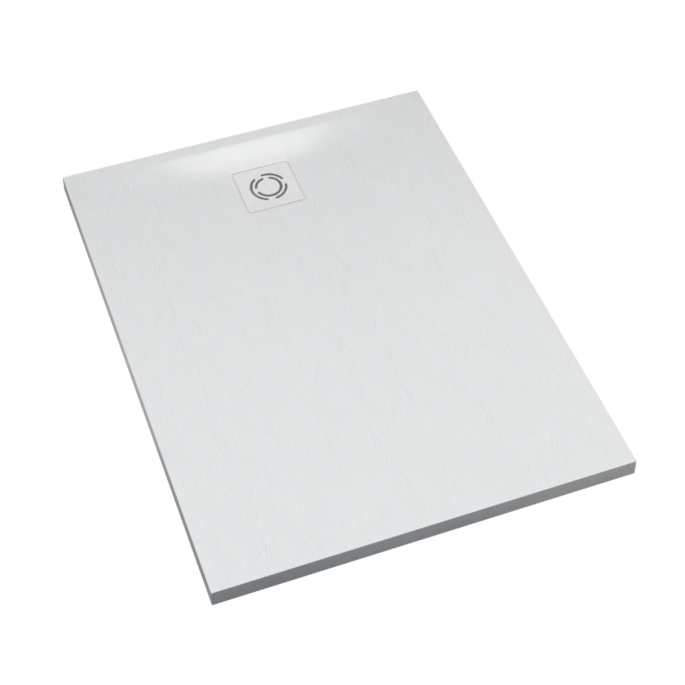 Darmowa Dostawa - Brodzik prostokątny z maskownicą 110x90 cm biały Schedline Magnific White Stone 3SPM1P90110BSTM9BST