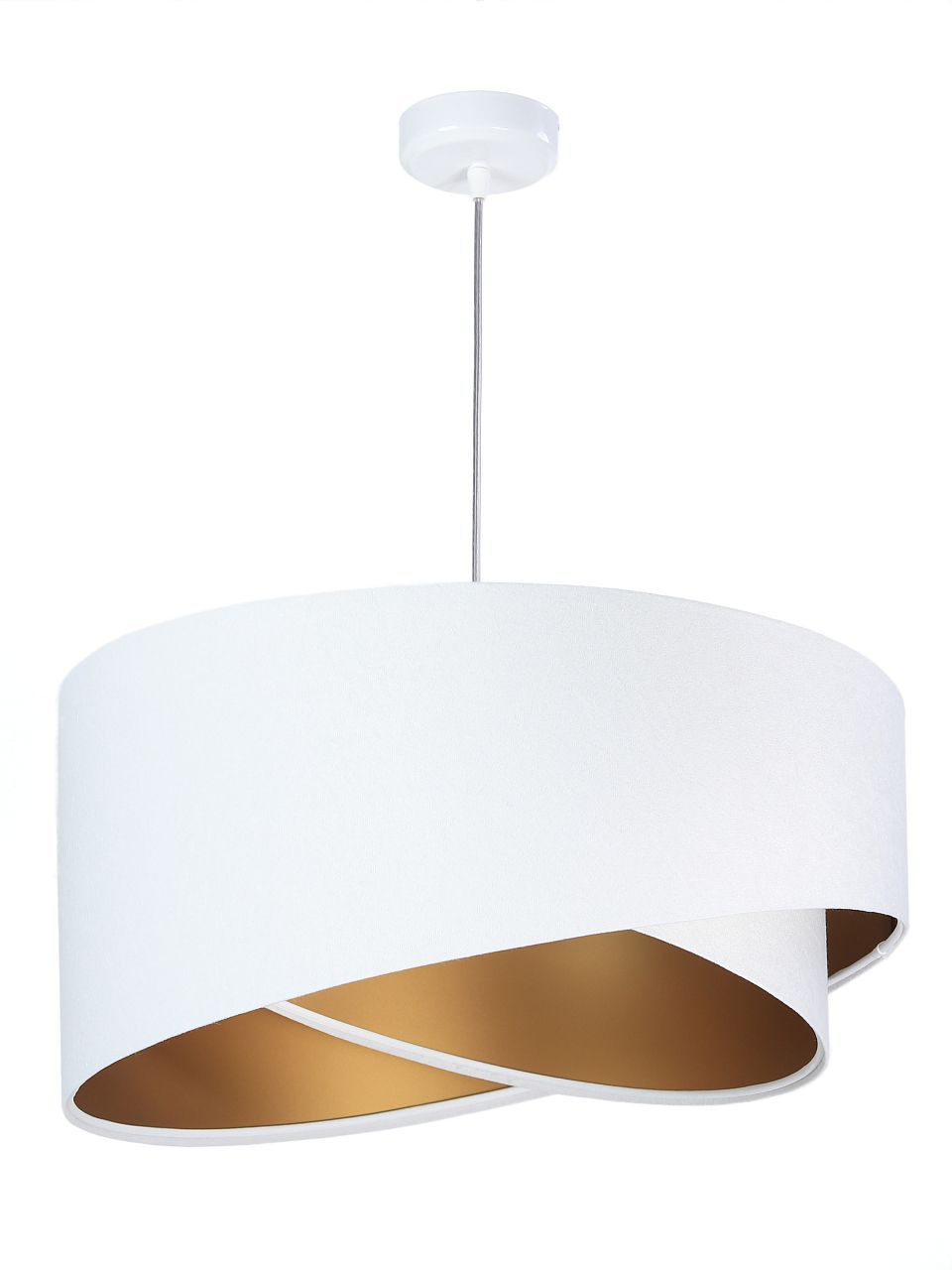 Darmowa Dostawa - Lampa wisząca 1x60 W biała-złota BPS Koncept Galaxy 060062