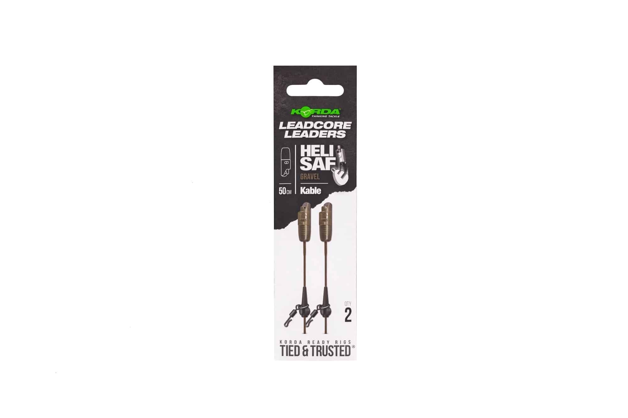 Korda Kable Leadcore Leader Heli Safe 50cm Gravel