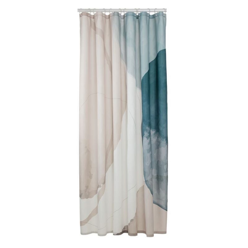 Zasłona prysznicowa Sealskin Earth Hydro 180x200 cm, poliester, wielokolorowa, 1 szt.