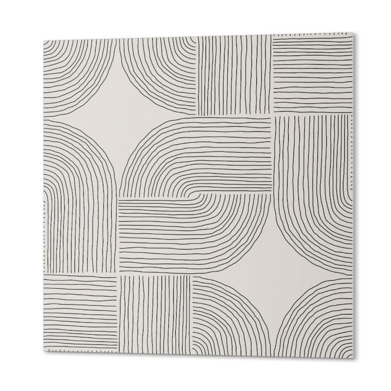 Komplet Kafelków PCV ArtPrintCave 50x50 cm Geometryczne linie w układzie 4 szt.