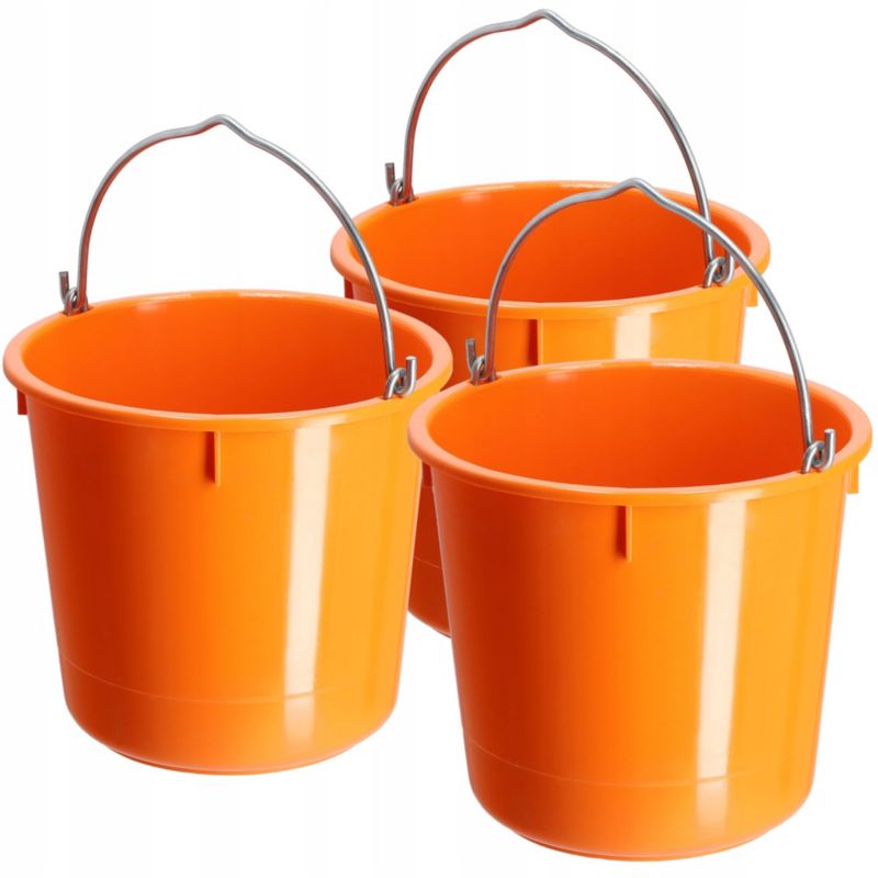 Wiadro KADAX Wiaderko Budowlane 12L 25kg mocne 3szt.