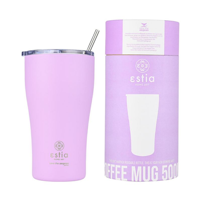 Kubek termiczny Estia Lavender Purple Lawendowy 500 ml 1 szt.