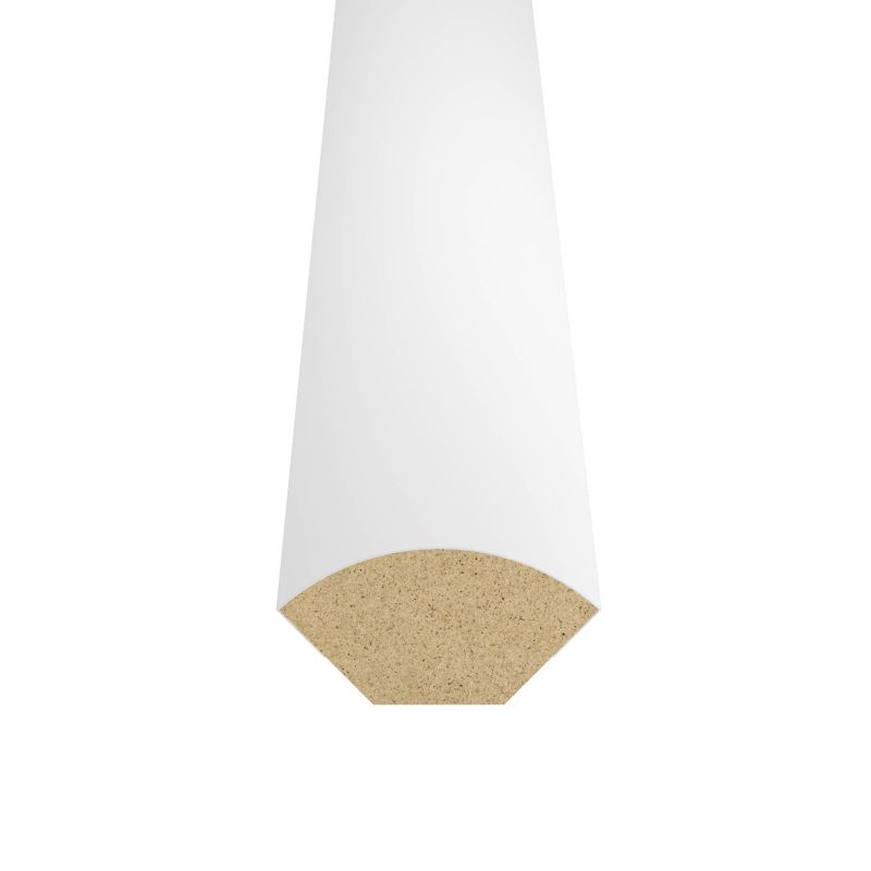 Ćwierćwałek wypukły mdf 12 x 12 x 2400 mm biały