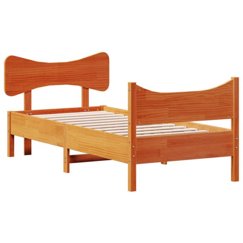 Łóżko drewniane WaszeMeble 90x190 cm brąz WM-3216404 1 szt.