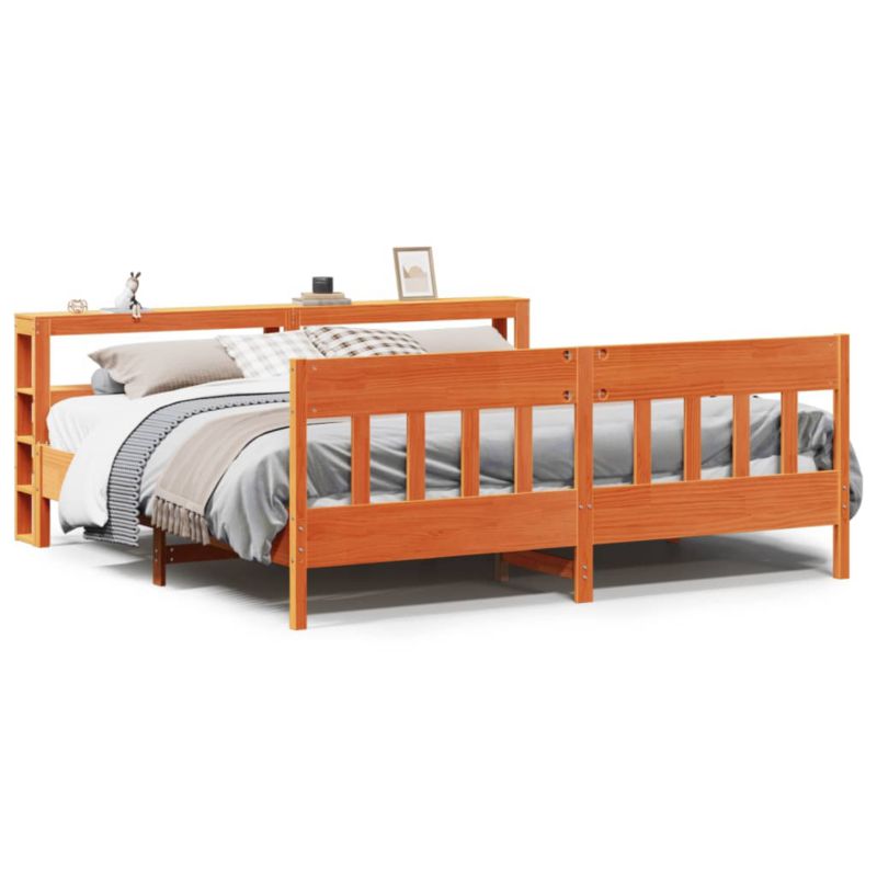 Rama łóżka WaszeMeble 180x200 cm Woskowy brąz sosna WM-3306257 1 szt.