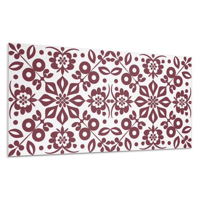 Panele samoprzylepne Wallfluent 60x30 cm Wzór kwiatów w towarzystwie liści 6 szt.