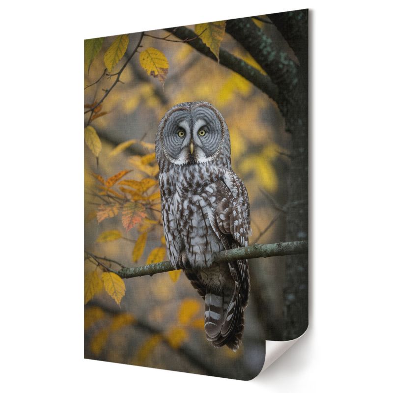 Plakat na ścianę Wallfluent Format A1 Jesienna sowa Artysta SoliN 1 szt.