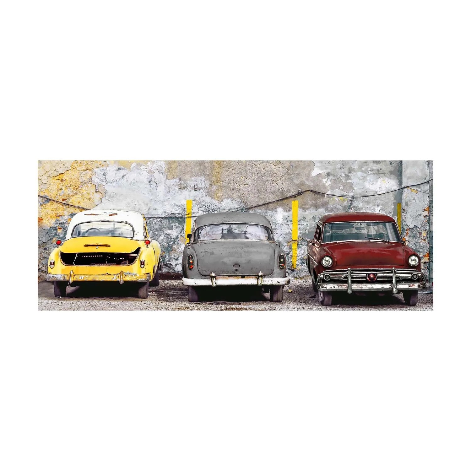 Obraz na szkle COLORFUL CARS 125 cm x 50 cm