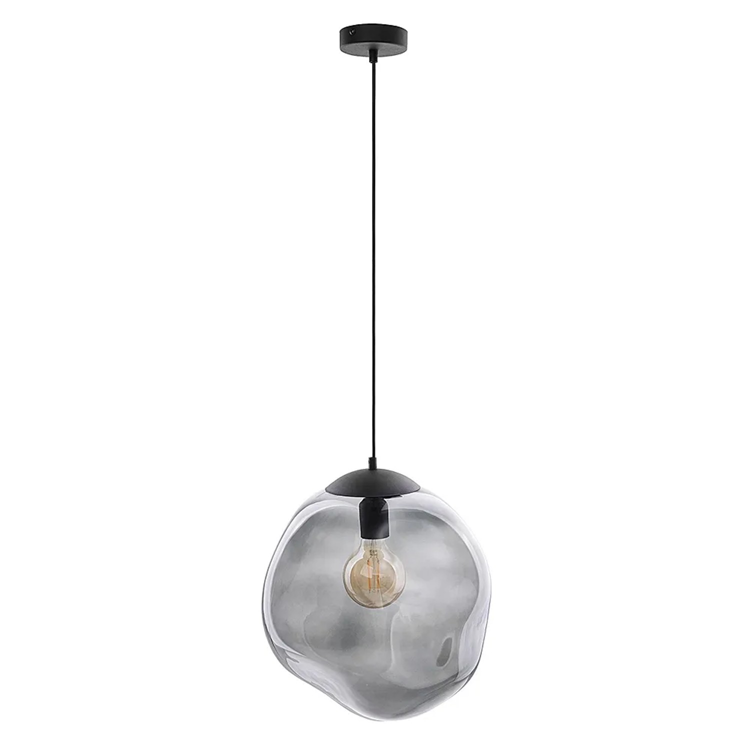 TK Lighting Lampa wisząca SOL czarna grafit 1x60W E27