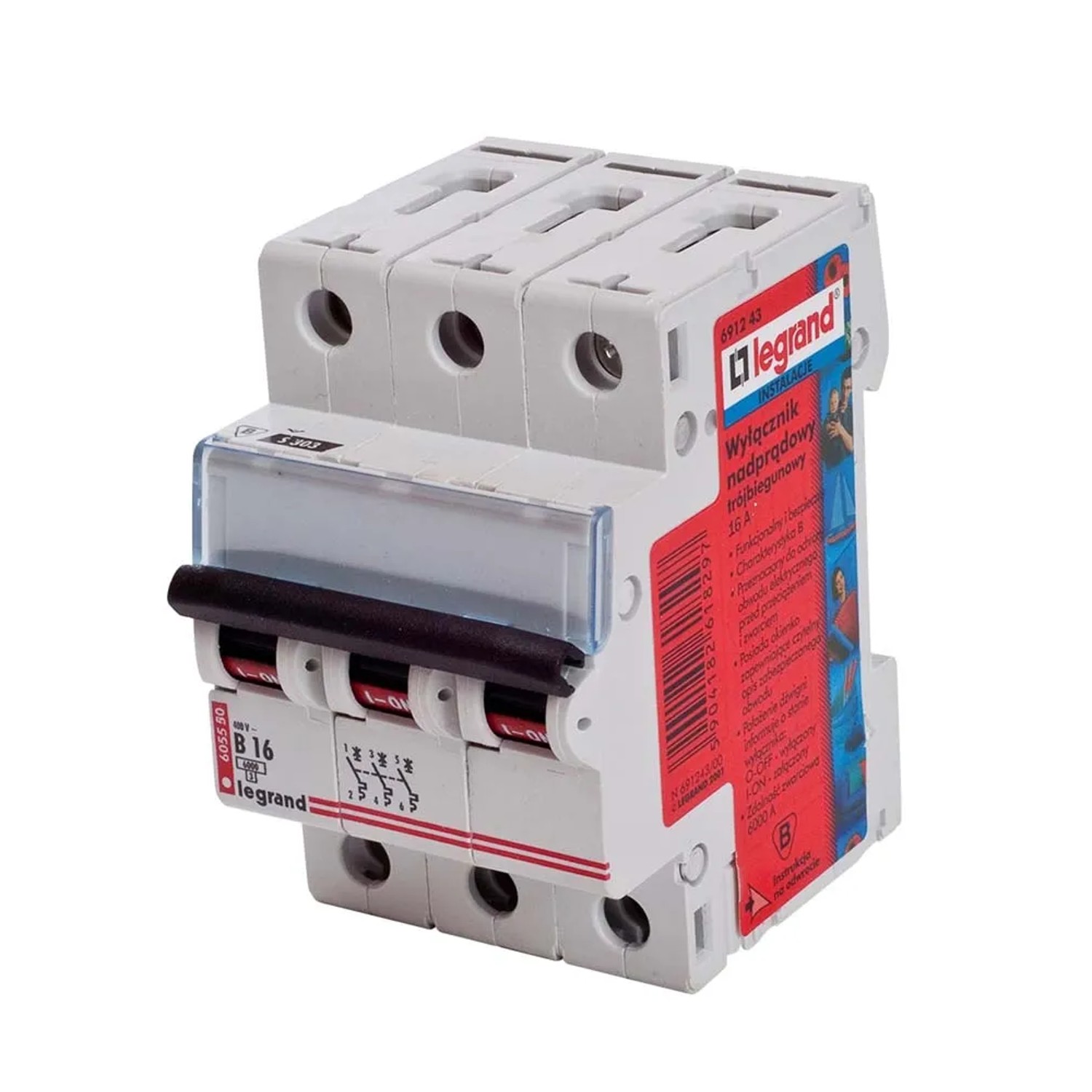 Legrand Wyłącznik nadprądowy S-303 B16A