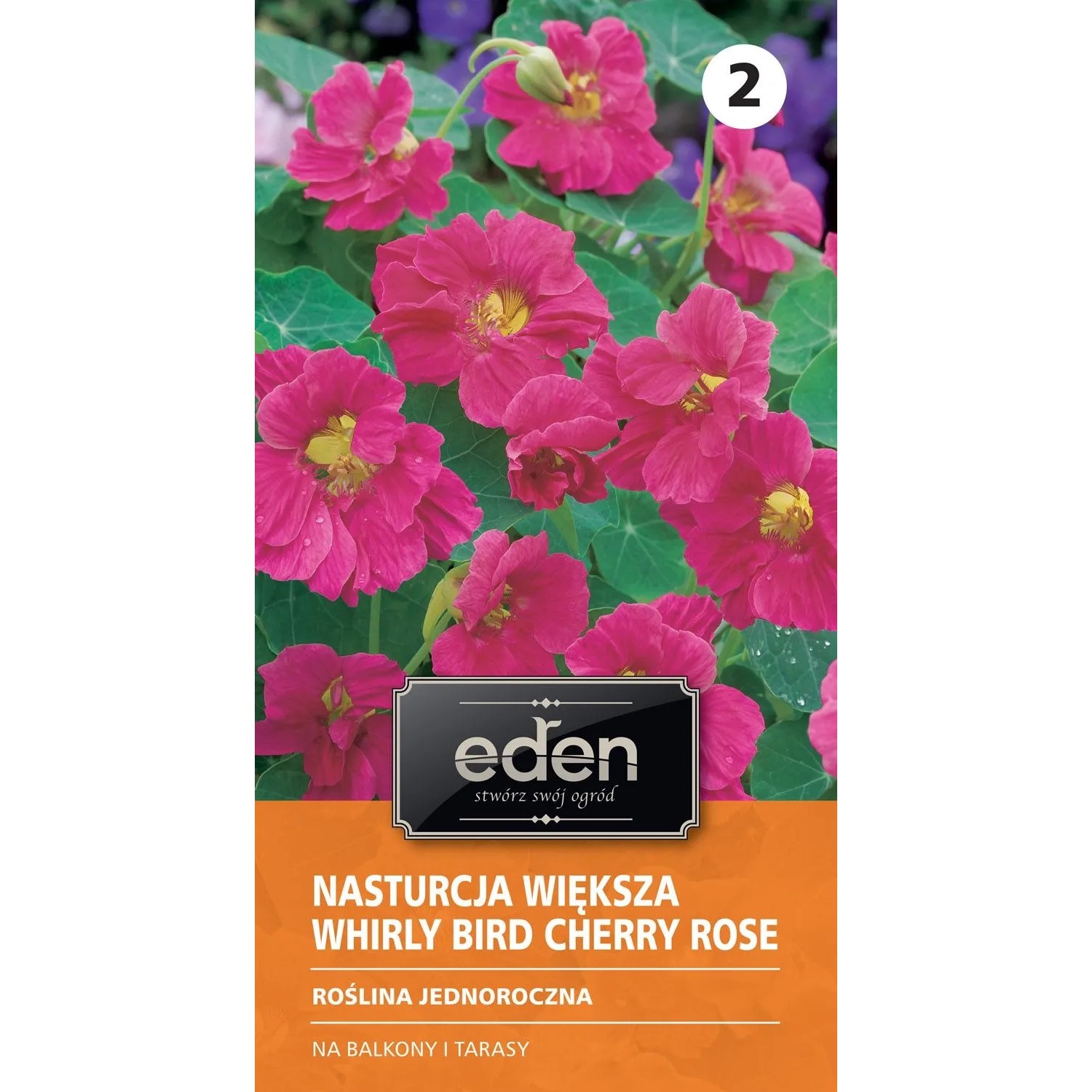 Nasturcja większa WhirlyBird Cherry Ros - 3 g