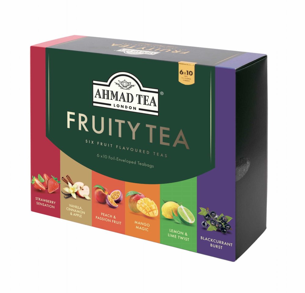 Zestaw herbat owocowych w kopertach Ahmad Tea Fruit Tea Selection, 6 smaków, 60 sztuk x 2g