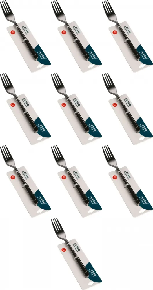 10x Widelec Altom Design Cosmo, 3 sztuki, srebrny