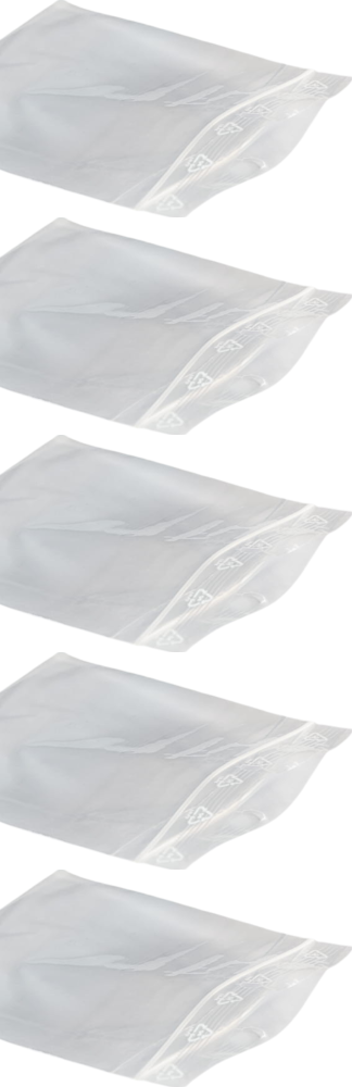 5x Woreczki strunowe 160x220mm, 100 sztuk, bezbarwny ULTRA 50 mic
