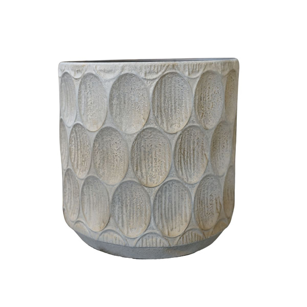 Osłonka metalowa ecru przycierana koła 30x30cm